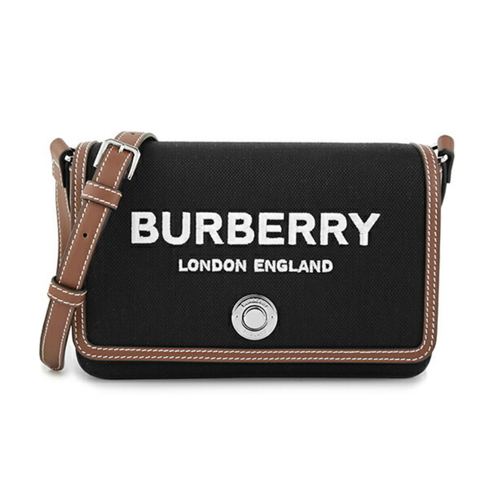 Burberry Shoulder Bag Logo Black Brown